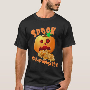 Halloween "Spook Responsible" Pumpkin T-Shirt