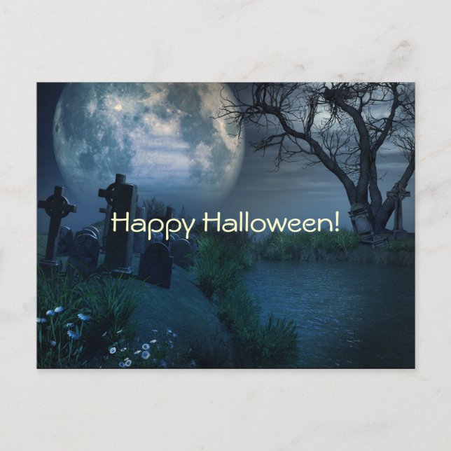 Halloween Spookenes Postcard Postkarte (Vorderseite)