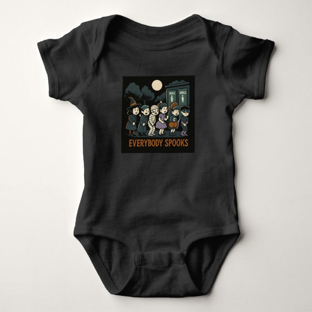 Halloween Spooks Baby Strampler (Vorderseite)