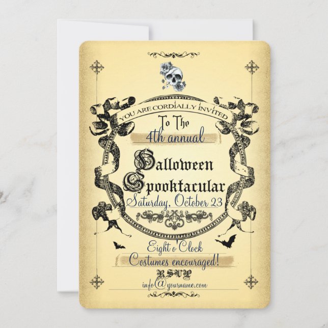 Halloween ~ Spooktacular1 - Einladungskarte (Vorderseite)