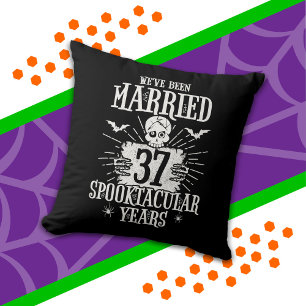 Halloween Spooktacular 37. Hochzeitstag Kissen