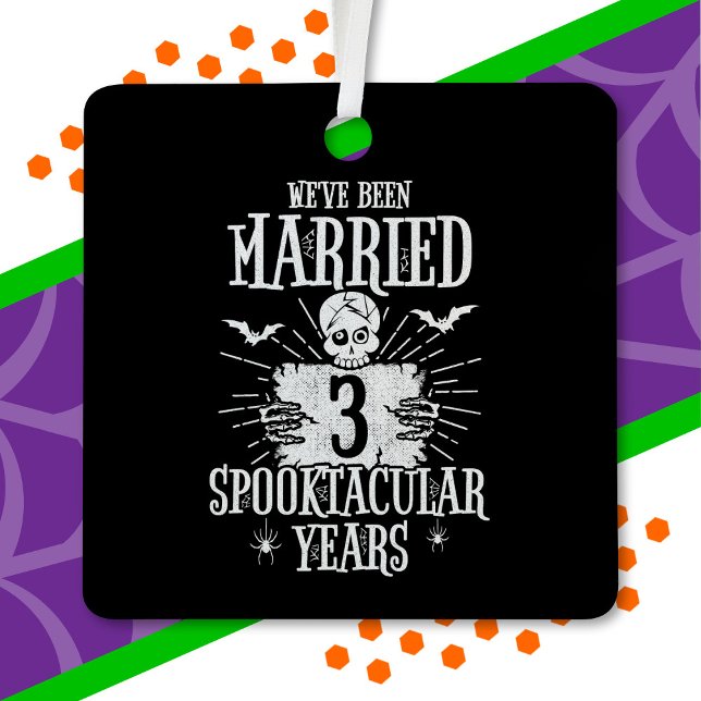 Halloween Spooktacular 3. Hochzeitstag Ornament Aus Metall (Von Creator hochgeladen)