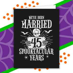 Halloween Spooktacular 45. Hochzeitstag Karte