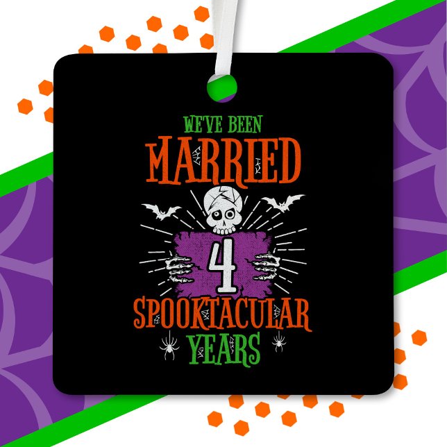 Halloween Spooktacular 4. Hochzeitstag Ornament Aus Metall (Von Creator hochgeladen)