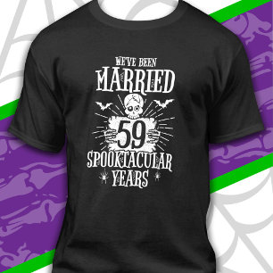 Halloween Spooktacular 59. Hochzeitstag T-Shirt