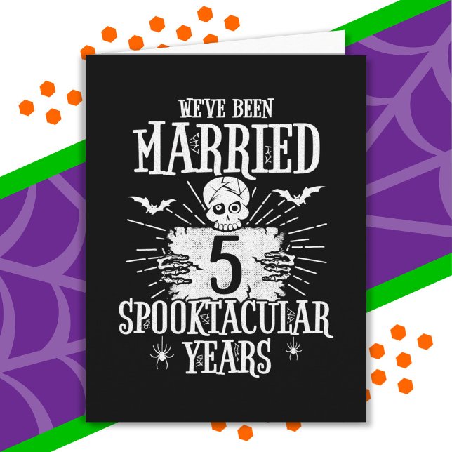 Halloween Spooktacular 5. Hochzeitstag Karte (Von Creator hochgeladen)