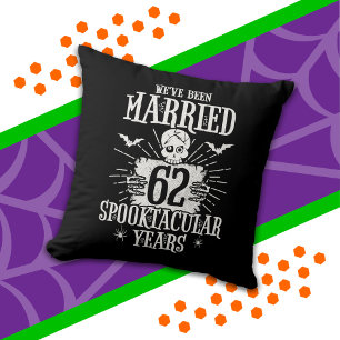 Halloween Spooktacular 62. Hochzeitstag Kissen
