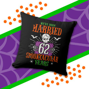 Halloween Spooktacular 62. Hochzeitstag Kissen