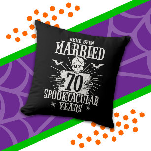 Halloween Spooktacular 70. Hochzeitstag Kissen