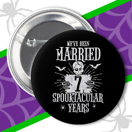 Halloween Spooktacular 7. Hochzeitstag Button