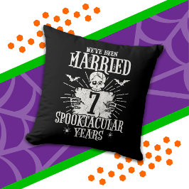 Halloween Spooktacular 7. Hochzeitstag Kissen