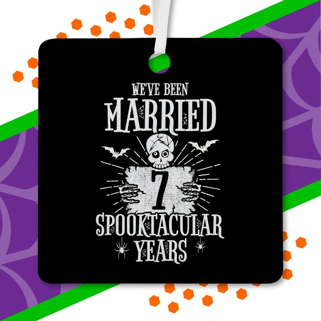 Halloween Spooktacular 7. Hochzeitstag Ornament Aus Metall (Von Creator hochgeladen)
