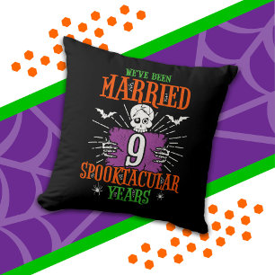 Halloween Spooktacular 9. Hochzeitstag Kissen