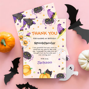 Halloween Spooktacular Dankeskarte