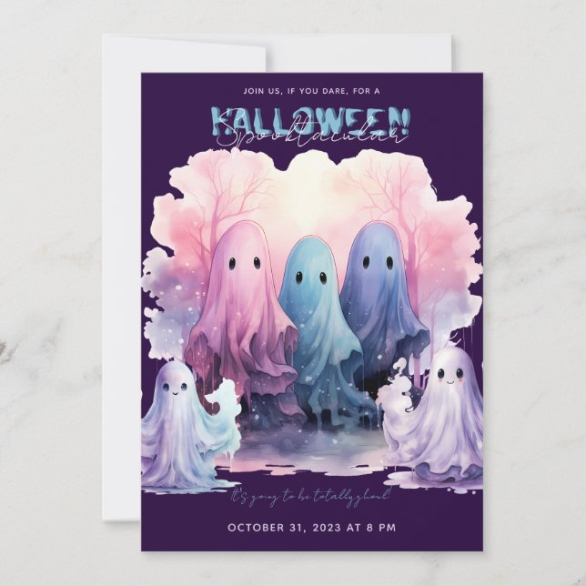 Halloween Spooktacular Ghouls Party Einladung (Vorderseite)