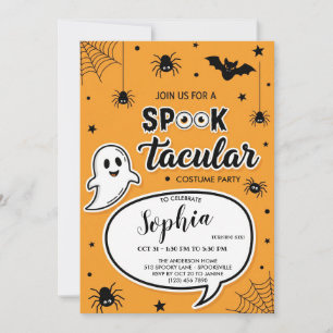 Halloween Spooktacular Invasionskarte, Niedlich Gh Einladung