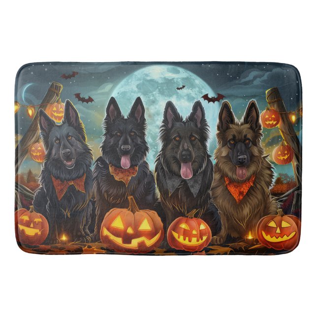 Halloween Spooky Badematte (Vorderseite)