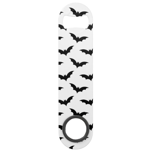 Halloween Spooky Bat Dekorationsmuster Speed Flaschenöffner (Vorderseite)
