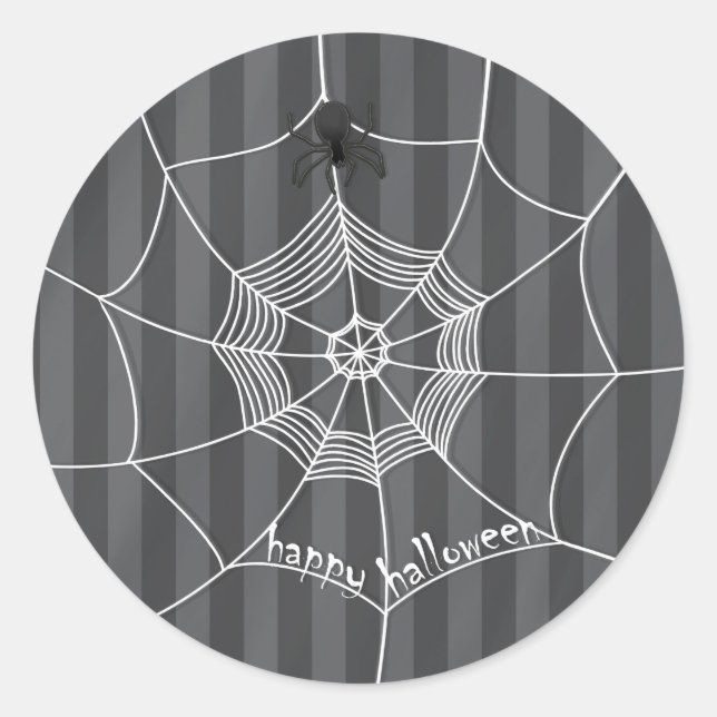 Halloween Spooky Beängstigende Niedliche Spider We Runder Aufkleber (Vorderseite)