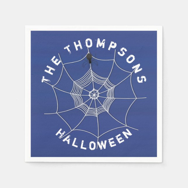 Halloween Spooky Beängstigende Niedliche Spider We Serviette (Vorderseite)