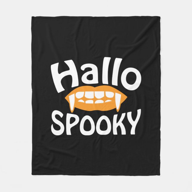 Halloween Spooky Birthday Fleecedecke (Vorderseite)