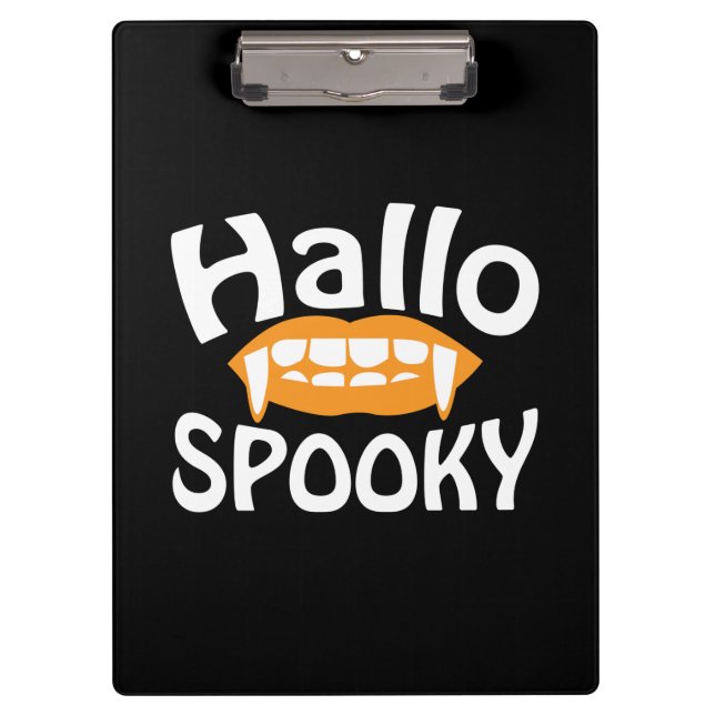 Halloween Spooky Birthday Klemmbrett (Vorderseite)