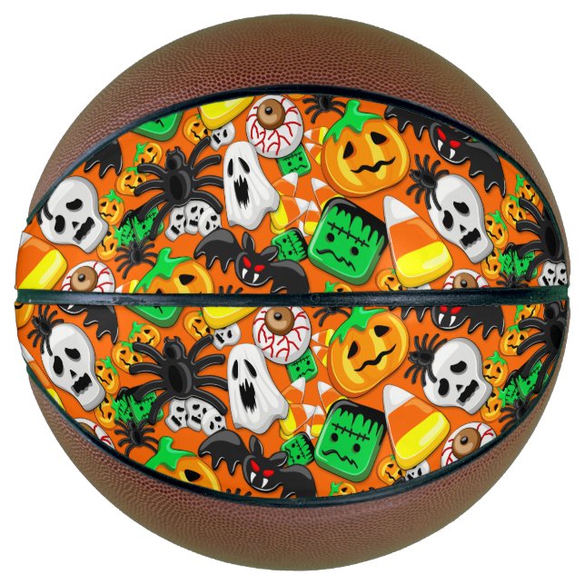 Halloween Spooky Candies Party Basketball (Vorderseite)