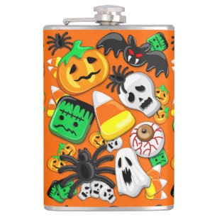 Halloween Spooky Candies Party Flachmann