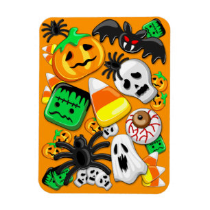 Halloween Spooky Candies Party Magnet