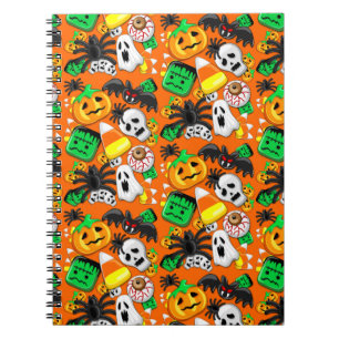 Halloween Spooky Candies Party Notizblock