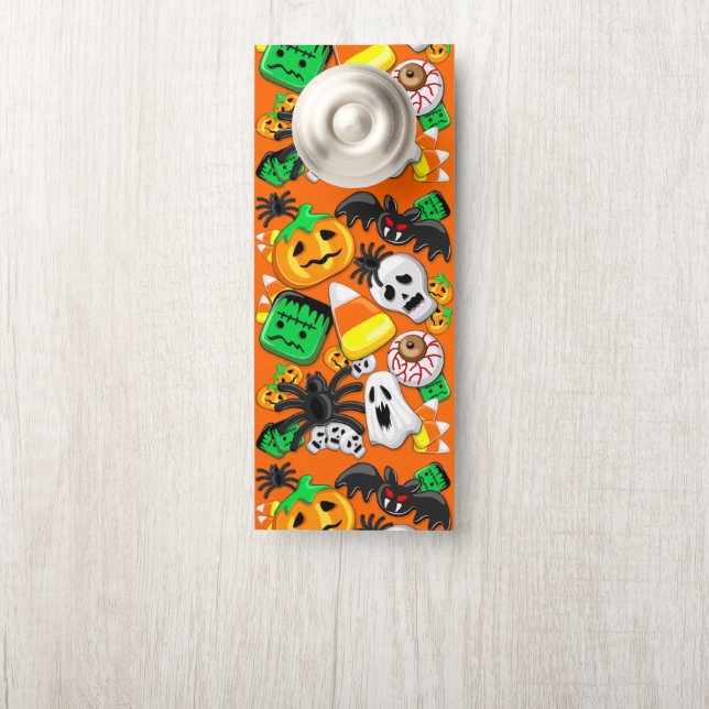 Halloween Spooky Candies Party Türanhänger (Auf Knauf)