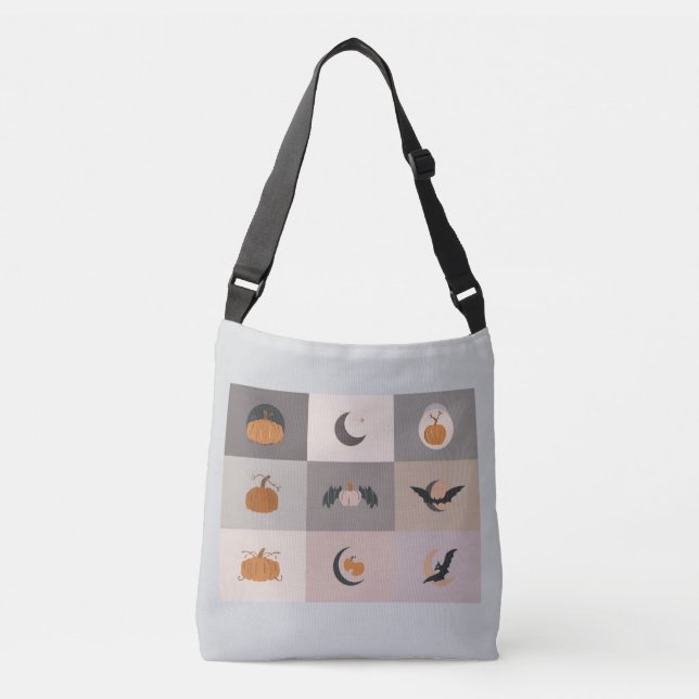 Halloween Spooky Chic Tote Bag. Tragetaschen Mit Langen Trägern (Vorderseite)