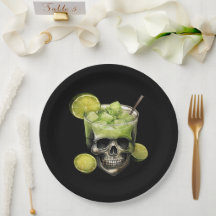 Halloween Spooky Cocktail Party Papierplatte