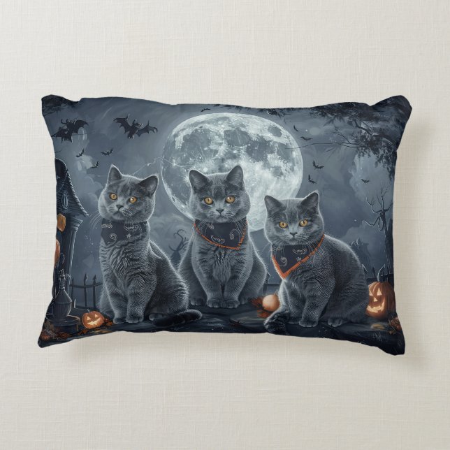 Halloween Spooky Dekokissen (Rückseite)