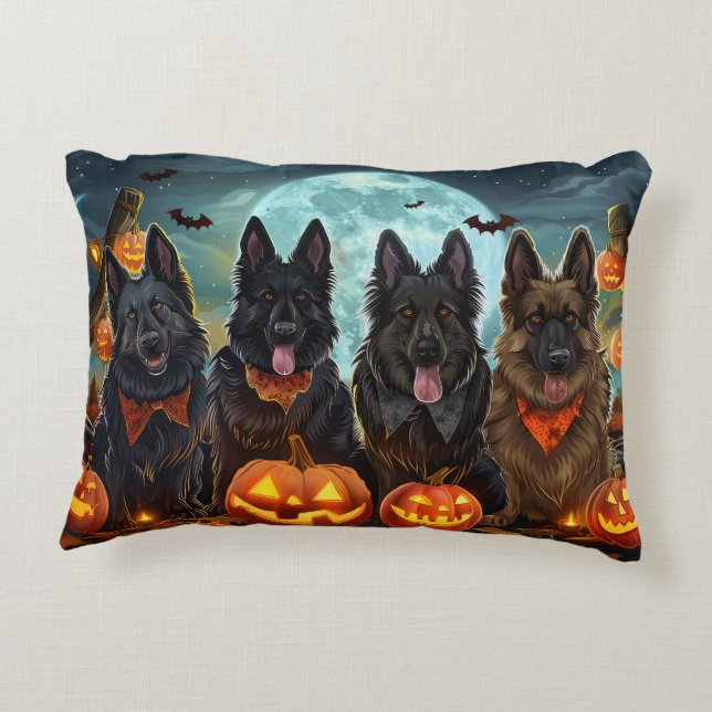 Halloween Spooky Dekokissen (Rückseite)