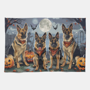 Halloween Spooky Geschirrtuch