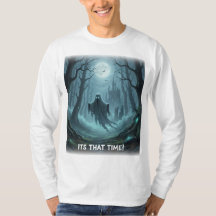 Halloween Spooky Ghost Long Sleeve T - Shirt