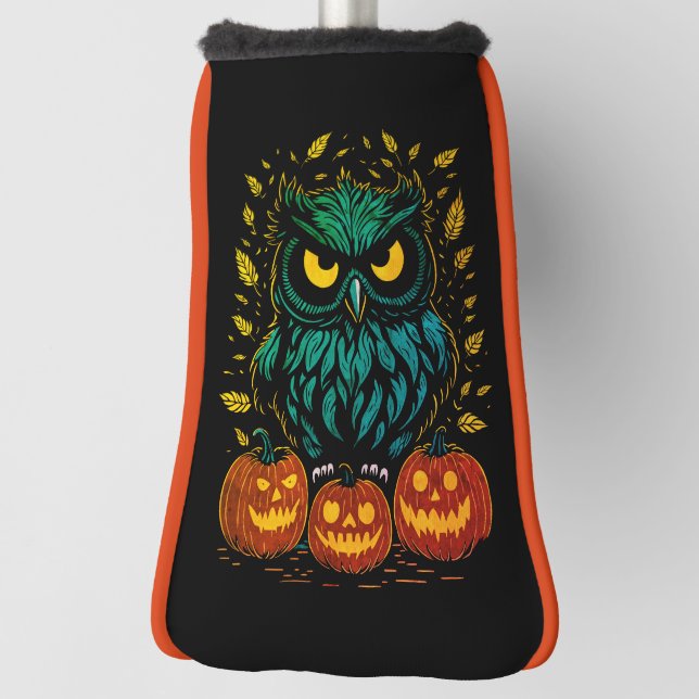 Halloween Spooky Golf Head Cover Headcover (Rotieren 90)