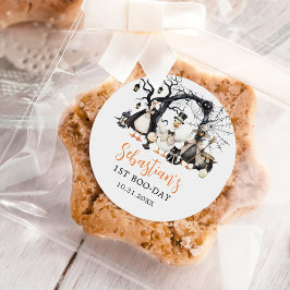 Halloween Spooky Goose 1. Geburtstag Party Runder Aufkleber