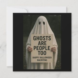 Halloween Spooky Greetings Card - Geister Karte
