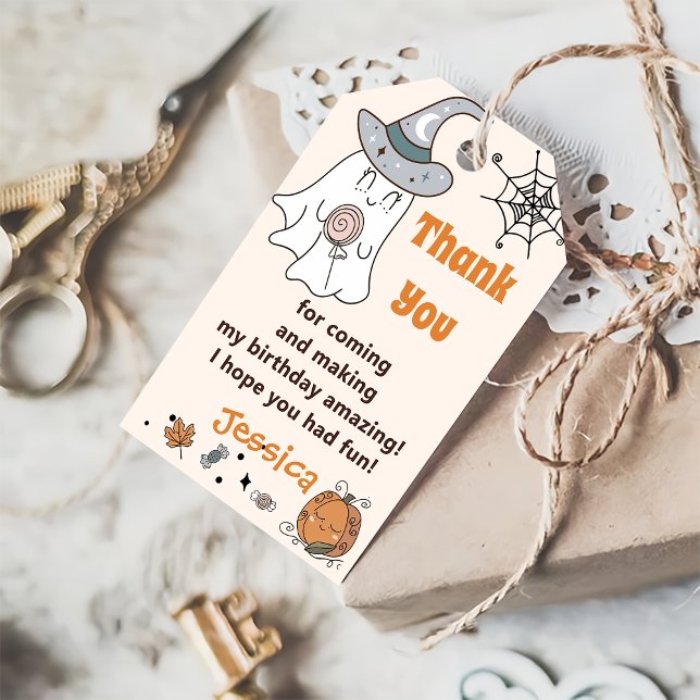 Halloween Spooky Groovy Niedlich Ghost Geschenkanhänger (Von Creator hochgeladen)