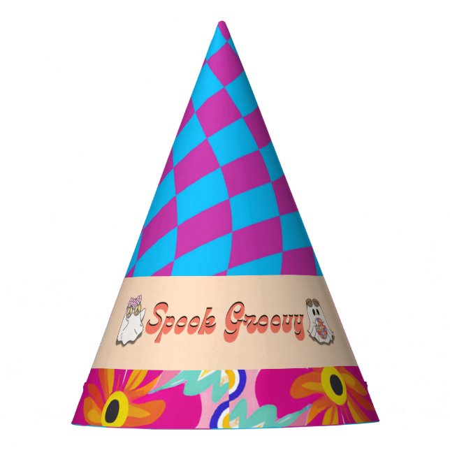 Halloween Spooky Groovy Party Hats Partyhütchen (Vorderseite)