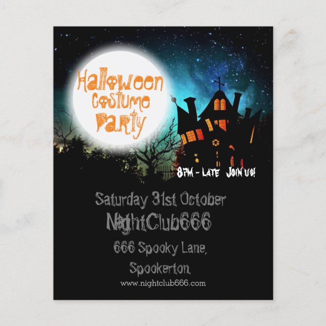 Halloween Spooky House Flyer (Vorne)