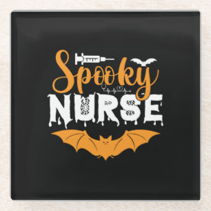 Halloween Spooky Nurse Birthday Glasuntersetzer