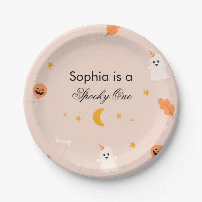 Halloween Spooky One Pappteller (Vorderseite)
