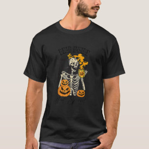 Halloween Spooky Pumpkin Latte Spice Dead Inside B T-Shirt
