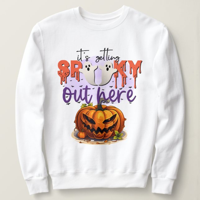 Halloween Spooky Pumpkin Sweatshirt (Design vorne)