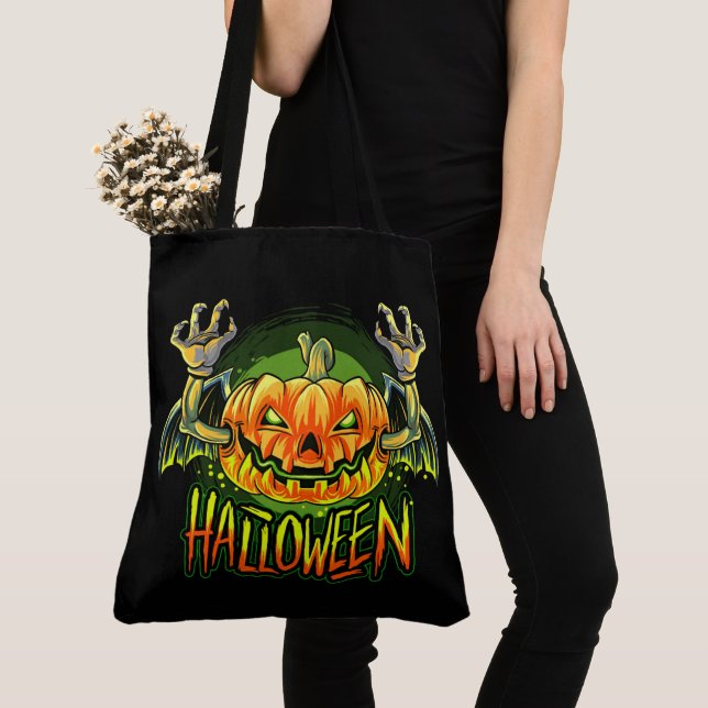 Halloween Spooky Pumpkin Tasche (Von Nahem)