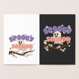 Halloween Spooky Season Foil Card Folienkarte