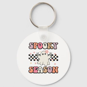 Halloween Spooky Season Ghost Peace Costume Frauen Schlüsselanhänger